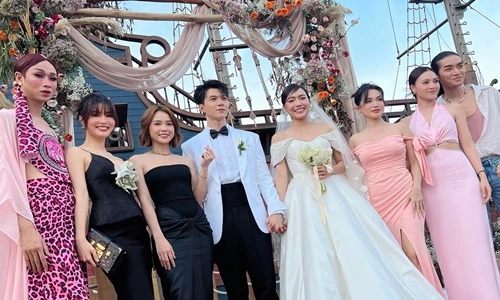 Lời thề nguyện của Diệu Nhi - Anh Tú trong đám cưới 