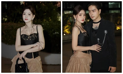 Thu Thủy khoe dáng nuột nà, đẹp đôi bên chồng kém 10 tuổi