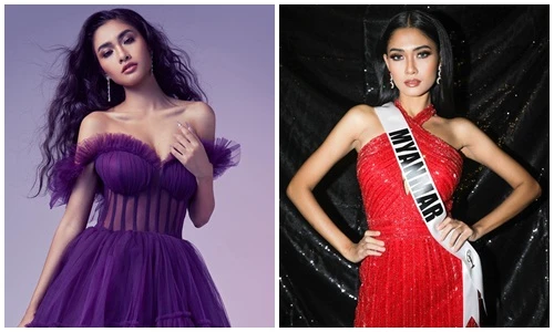 Nhan sắc Hoa hậu Hoàn vũ Myanmar lo bị truy nã hậu Miss Universe