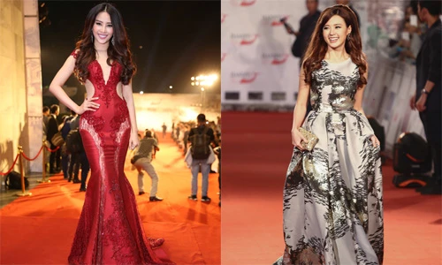 Hoa khôi Nam Em quyến rũ, Midu ngọt ngào trên thảm đỏ