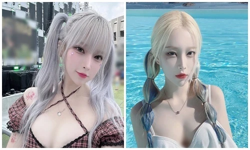 Phong cách gợi cảm của hot girl xứ Hàn xinh như búp bê