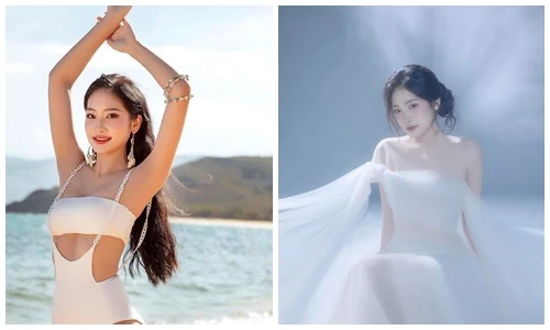 Hương Giang sở hữu đôi chân thon dài, thi Hoa hậu Việt Nam 2024