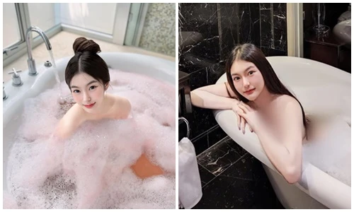 Hot girl khoe dáng nóng bỏng đầy mê hoặc lúc tắm bồn