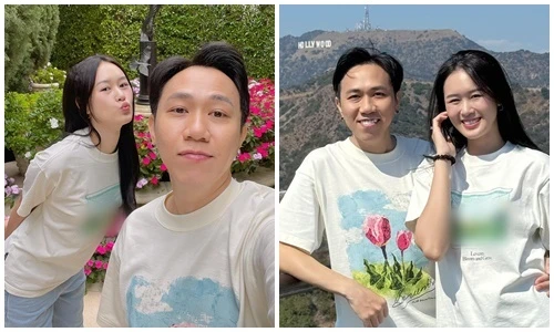 Bạn thân Trấn Thành đưa vợ trẻ đi du lịch Mỹ sau đám cưới