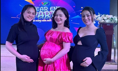 So kè nhan sắc 3 bà bầu Vbiz Lan Phương - Phương Oanh - Thu Quỳnh