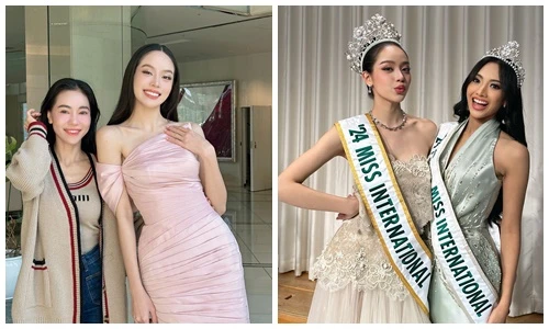 Hình ảnh đầu tiên của Hoa hậu Quốc tế Thanh Thủy sau đăng quang