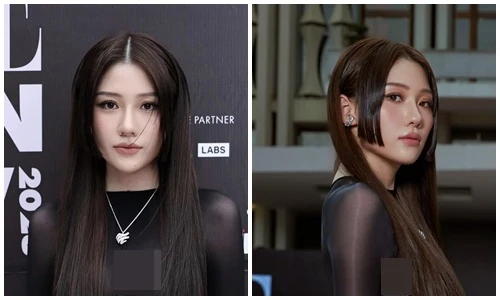 Em gái Trấn Thành mặc táo bạo tại sự kiện