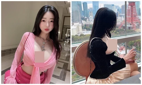 Ngượng đỏ mặt hot girl mặc hở bạo khoe vòng 1 "quá khổ"