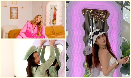 Ngọc Trinh mua gương nhái, sao ngoại sang chảnh thế nào bên hàng thật?