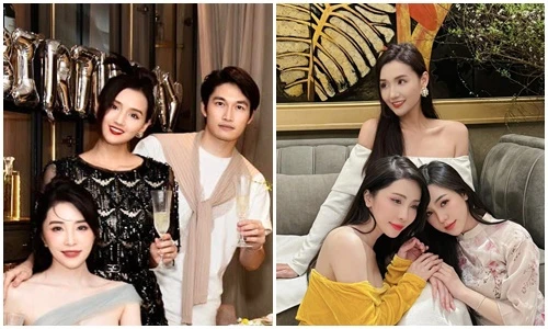 Hội bạn thân của “nữ diễn viên giàu nhất miền Bắc” Lã Thanh Huyền