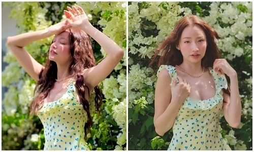 Hoa hậu Trúc Diễm mặc trễ nải khoe sắc vóc quyến rũ 
