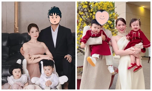 Chồng của “phú bà” Sam gây chú ý khi xuất hiện bên hai con