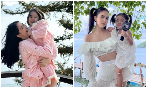 Ngọc Trinh cưng chiều con gái nuôi như báu vật