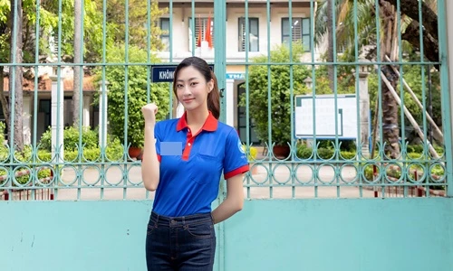 Hoa hậu Lương Thùy Linh tiếp sức các sĩ tử trong kỳ thi THPT