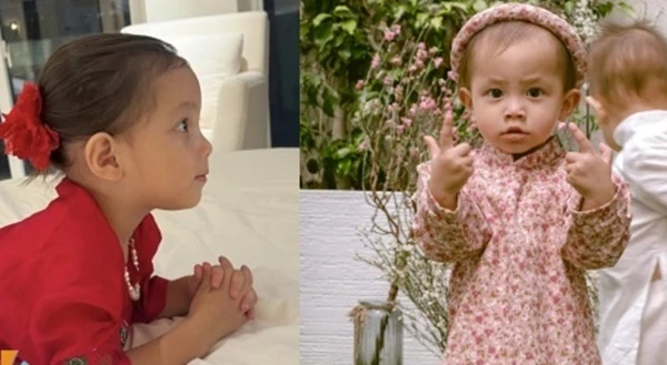 Con gái Hồ Ngọc Hà mặc áo dài ra dáng tiểu thư nhờ 1 điểm