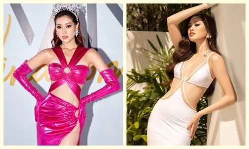 Mỹ nhân Khánh Vân gợi cảm hết mức khi sắp hết nhiệm kỳ hoa hậu