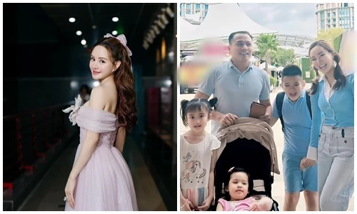 Vy Oanh nhan sắc thăng hạng, cuộc sống bình yên bên chồng con