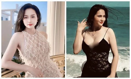 Vẻ gợi cảm hút mắt của vợ ca sĩ Khánh Đơn 