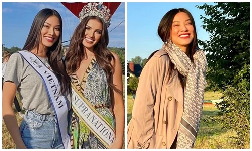 Kim Duyên vui vẻ lộ diện sau khi mắc lỗi ở Miss Supranational