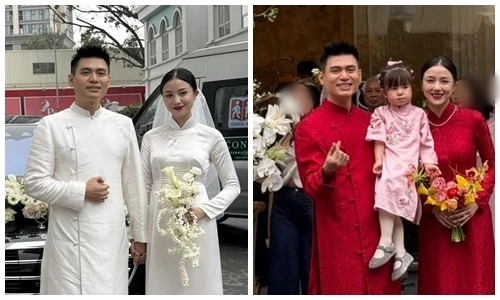 Chồng thiếu gia đi xe sang đón Salim trong lễ ăn hỏi