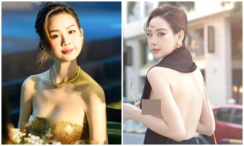 “Hoa hậu cao nhất Vbiz” Bảo Ngọc khoe vòng một căng đầy