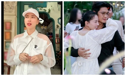 Ngô Thanh Vân tiếp tục lộ vòng hai lùm lùm