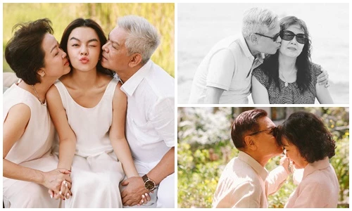 Hôn nhân hạnh phúc của bố mẹ Phạm Quỳnh Anh