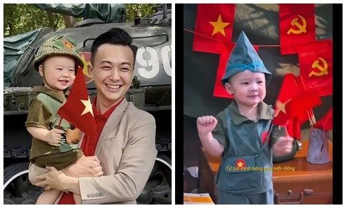 Con trai đáng yêu gây sốt của Hoa hậu Đại dương Ngân Anh