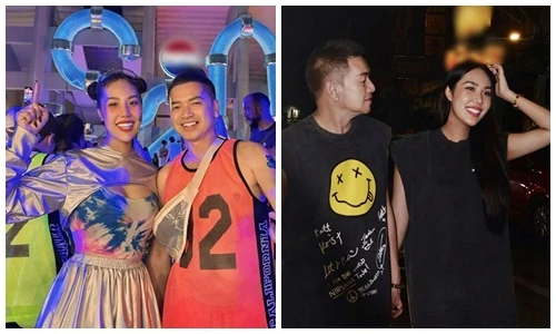 Quang Minh và bạn gái tình tứ khi du lịch Thái Lan 