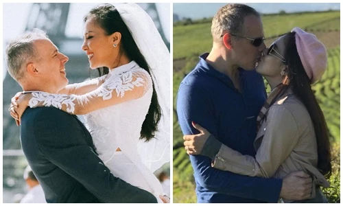 Ảnh tình bể tình của Lý Thanh Thảo và chồng doanh nhân ngoại quốc