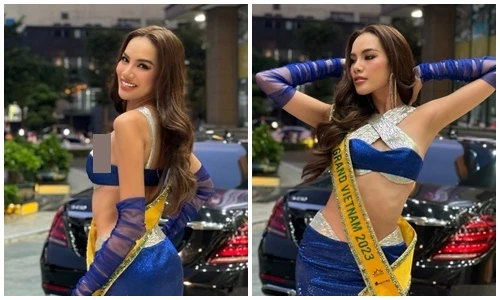 Lê Hoàng Phương khoe body “cực cháy” ở Miss Grand International 2023