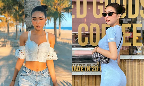 Đường cong siêu gợi cảm của Hoa hậu Tường Linh 