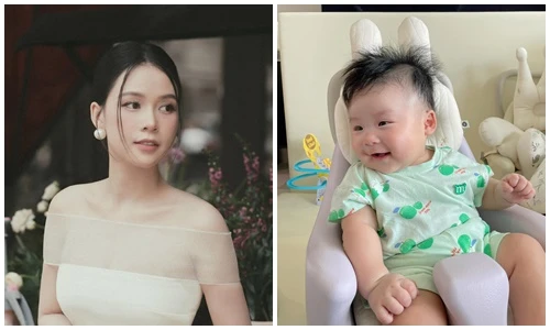 Hot girl Sam khoe quý tử lai Hàn Quốc vô cùng kháu khỉnh