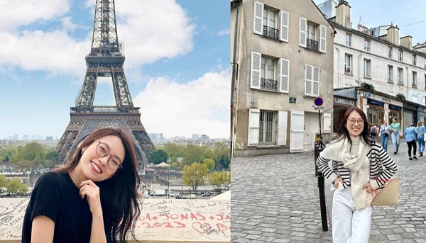 Gu thời trang của nữ MC gen Z Khánh Vy giữa trời Tây