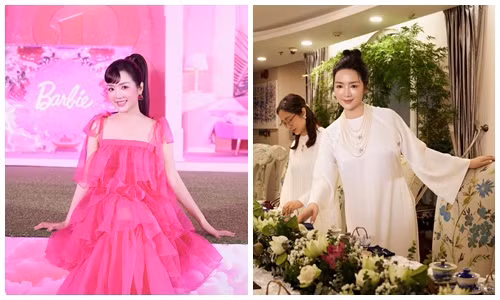 Giáng My đẹp như búp bê, mở nhiều bữa tiệc trong biệt thự