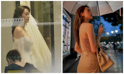 "Mẹ ác ma" Minh Hằng lặn lội ra tận Hà Nội... thử váy cưới