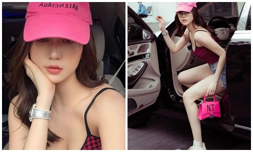 Ngọc Trinh khoe dáng nuột bên xe sang hậu ồn ào mua gương nhái