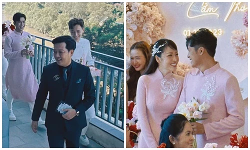 Trường Giang dự lễ ăn hỏi của Puka - Gin Tuấn Kiệt