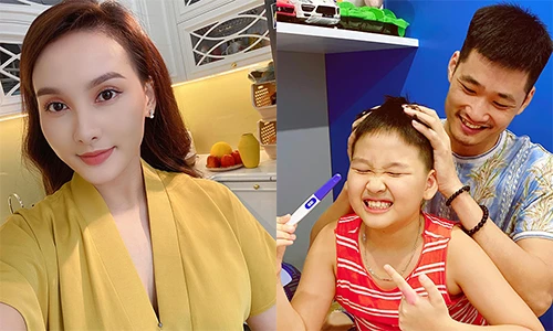 Bảo Thanh khoe mang bầu lần 2 sau khi tạm nghỉ đóng phim