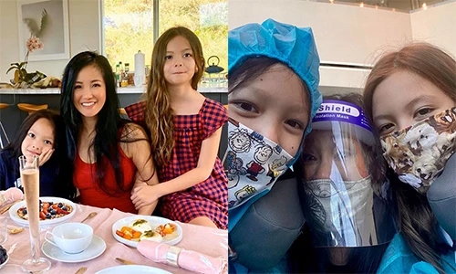 Hồng Nhung đưa con về nước sau 5 tháng mắc kẹt ở Mỹ