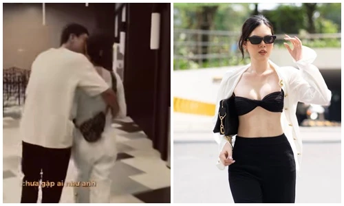 Người mẫu nội y Lê Ngọc Trinh khóa môi bạn trai ngọt ngào