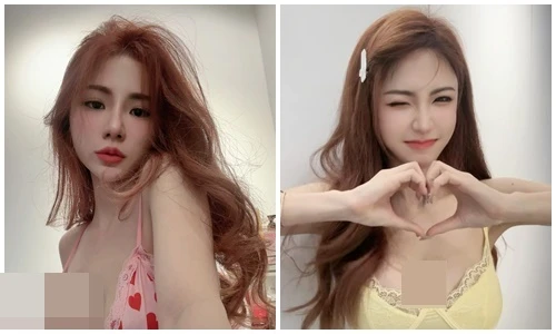 Ngượng chín mặt hot girl diện váy xẻ sâu lộ điểm nhạy cảm