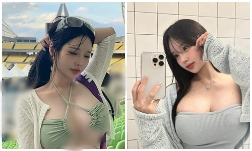 Hot girl siêu vòng một mặc cắt xẻ, bó sát khoe dáng bốc lửa