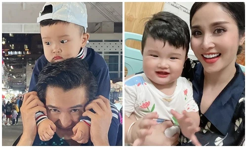 Ngắm con trai đáng yêu của diễn viên Thảo Trang và chồng kém tuổi