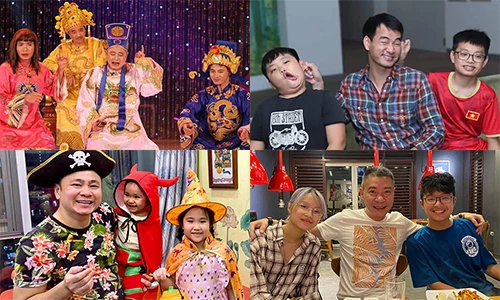 Dàn nhóc tì nhà Công Lý, Tự Long, Xuân Bắc hot không kém bố