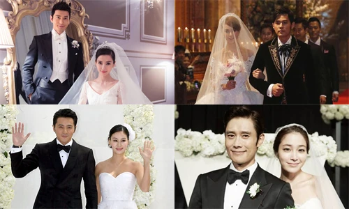 Choáng ngợp những “đám cưới thế kỷ” của sao Hoa - Hàn