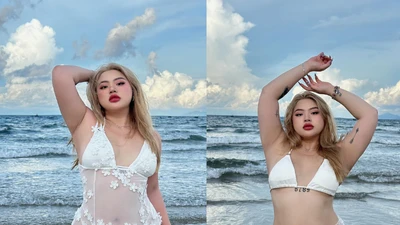 Hot girl ngoại cỡ gợi ý trang phục đi biển cho nàng mũm mĩm