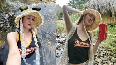"Hot girl FAPtv" khoe loạt ảnh tắm suối đậm chất mùa hè