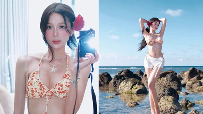 "Hot girl Tây Bắc" diện bikini, khoe đôi chân dài miên man