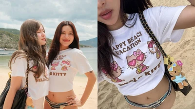 "Nữ hoàng lookbook" Tú Hảo giao diện đi biển nửa kín nửa hở